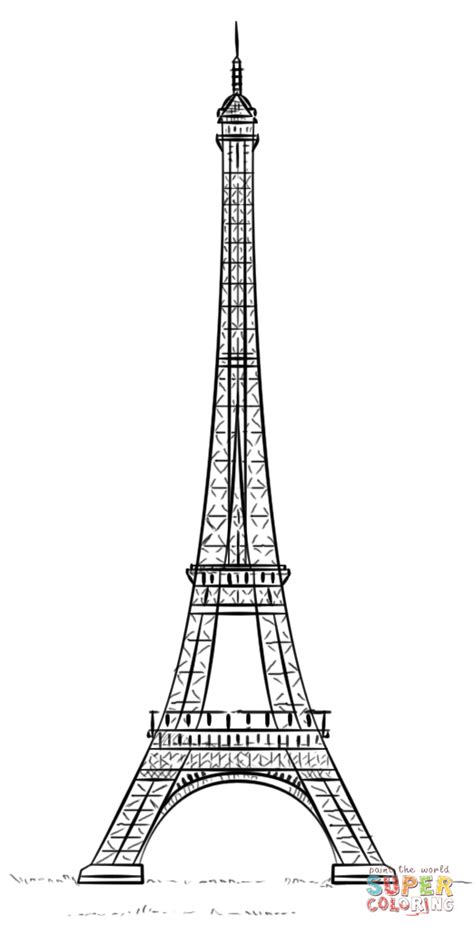 Coloriage La Tour Eiffel Coloriages à Imprimer Gratuits