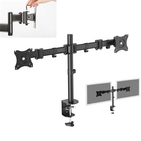 15 24 Inch Dual Monitor Stand Desk Clamp 3 Way