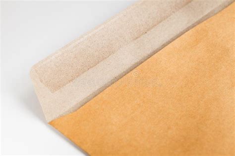 Open Brown Envelope On The Table Stock Image Image Of Message