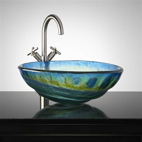 20 Glass Sink Design Ideas For Bathroom