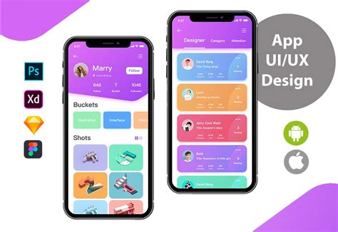 This kind of ui design tools, as you can see from the title, help designers to create prototypes. design ui and ux for your mobile app using psd or xd for ...