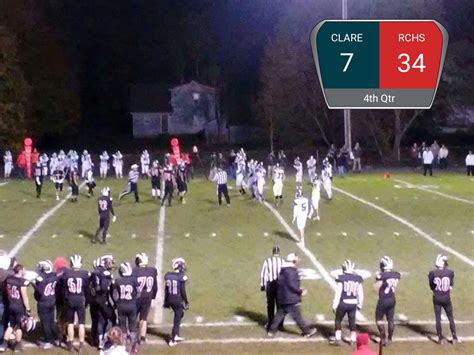 The Reed City Coyotes Defeat The Clare Pioneers 34 To 7 Scorestream