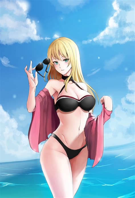 Hintergrundbilder Anime Mädchen Kantai Sammlung Bismarck KanColle lange Haare blond Solo