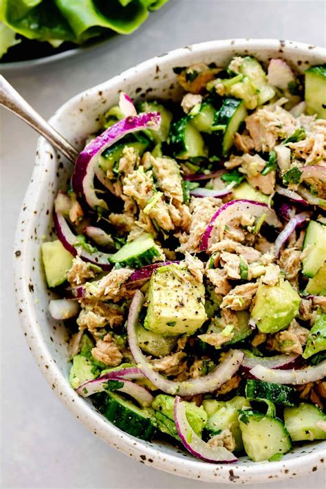 avocado tuna salad {10 minute recipe} platings pairings