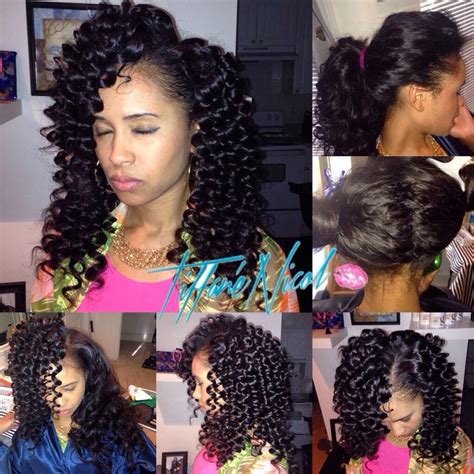 26 Middle Part Sew In Wand Curls Sew At Home