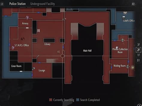 Resident Evil 2 Police Station Map