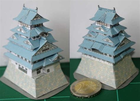 Tiny Papercraft Himeji Castle Tektonten Papercraft