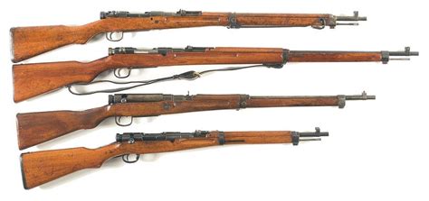 Four Japanese Bolt Action Rifles A Early Style Nagoya Type 99 Rifle B