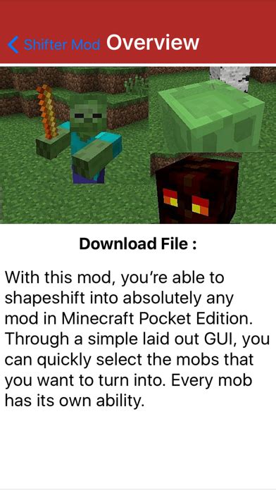 Shape Shifter Mod For Minecraft Pc Guide Edition Iphone App