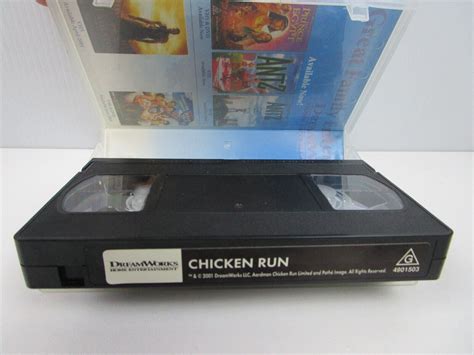 Chicken Run Vhs Tape Mel Gibson Vintage Video Dreamworks Movie G Ebay