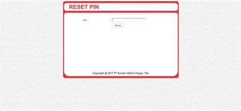 Reset PIN - Reset PIN NIK Alfamart - Reset PIN Etrans Alfamart - Infoter