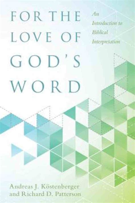 For The Love Of Gods Word By Richard Patterson Koorong
