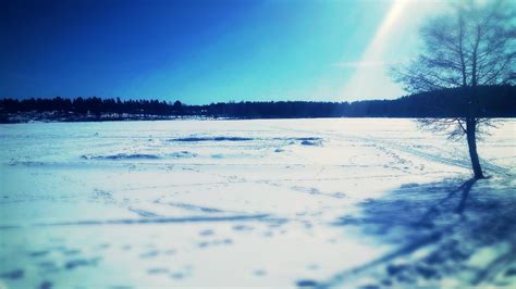 🥇 Snow Sun Cold Sweden Frozen Lakes Wallpaper 33608