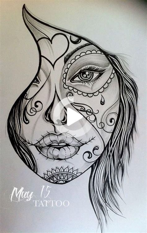 Tätowierter Hotties Skull Girl Tattoo Tattoo Art Drawings Tattoo Sketches