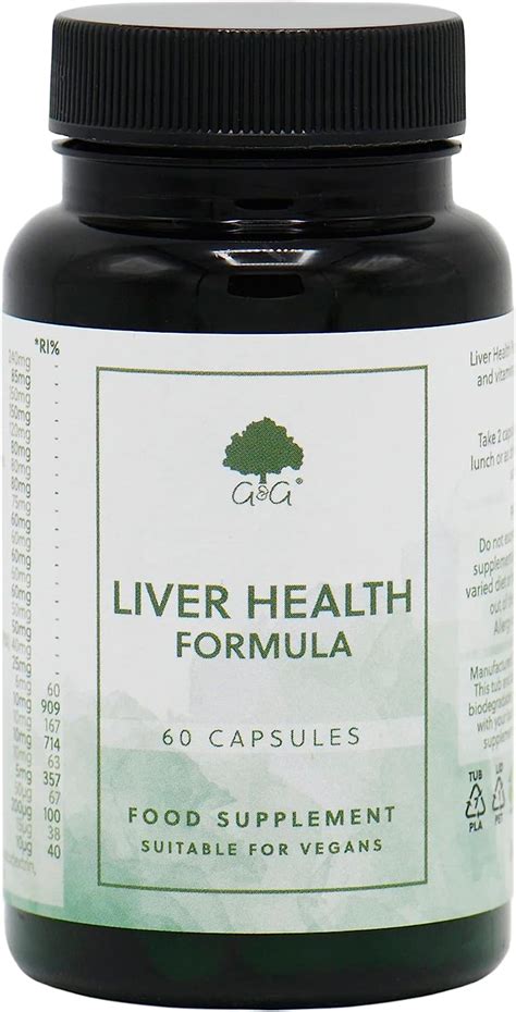 Liver Health Formula 60 Vegan Capsules Amino Acids And Vitamins