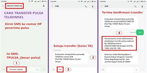 Yuk cek cara mudahnya dalam artikel ini. 4 Cara Transfer Pulsa Telkomsel ke Indosat via UMB, SMS, MyTelkomsel