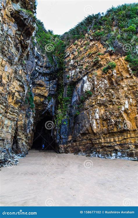 Coastal Caves Open Only At Ocean Tide Stock Photo Image Of Blue Cave