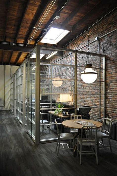 Elegant Open Ceiling Office Design Ideas27 Loft Office Industrial