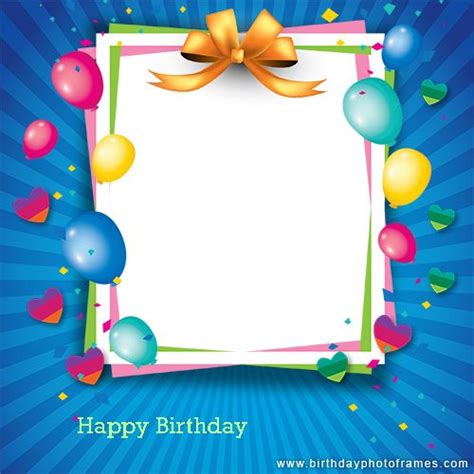 Happy Birthday Card Photo Editor Birthday Card With Photo Happy