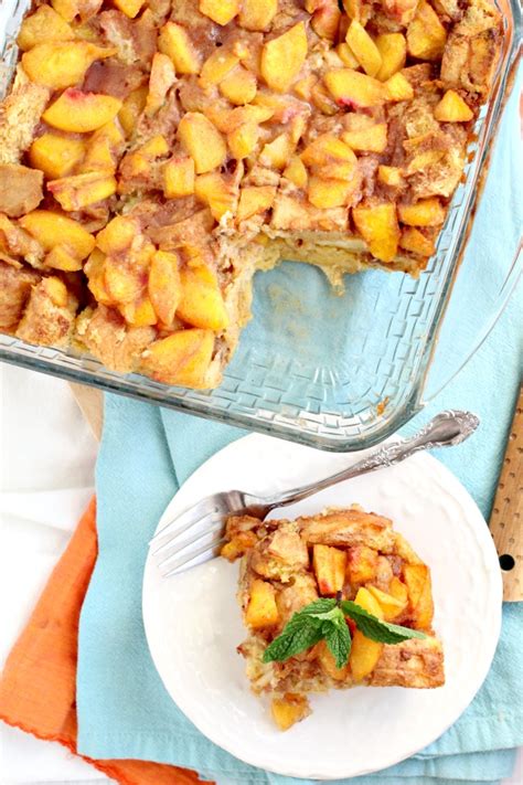 Peach Bread Pudding Recipe CookCrews Com