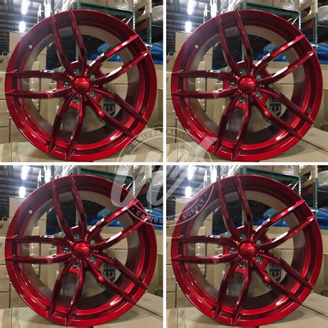 NEW 19 inch x 8.5 Alloy Wheels Rims Bolt Pattern 5x114.3 Red +35 offset ...