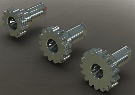The Gear Shaft 3d Cad Model Library Grabcad