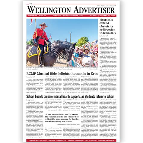 September 1st 2022 Wellington Advertiser