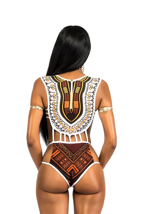 Custom Sexy Women Tropical African Print Swimwear Bikinis Woman Swimwear Hot Girl Brazilian