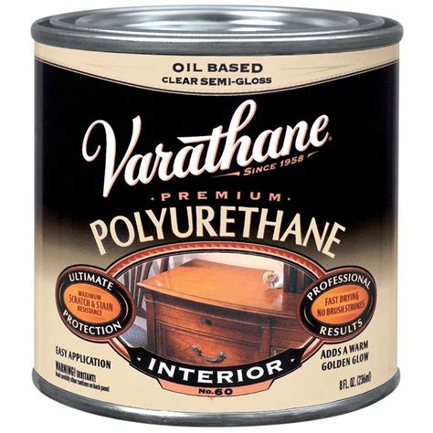 Varathane 8 Oz Clear Semi Gloss Oil Based Interior Polyurethane 4