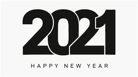 Happy New Year 2021 With Background Of White Hd Happy New Year 2021
