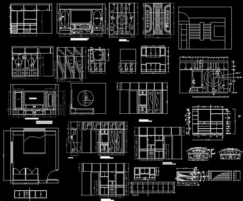 Wardrobe And Cupboard Detailed Dwg Drawing Files Are Available Here