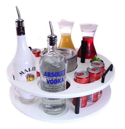18 Inch Plastic Bottle Service Tray Holds 2 Bottles — Bar Products