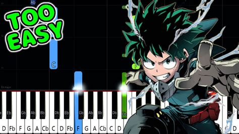 Odd Future Boku No Hero Academia Season 3 Op 1 Easy Piano Tutorial