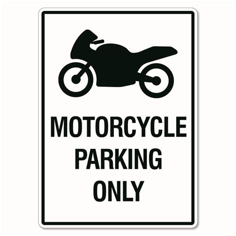 Motorcycle Parking Only Sign The Signmaker