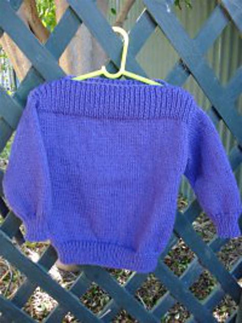 Ravelry Simple Childs 8 Ply Jumper With Dropped Shoulders Pattern By