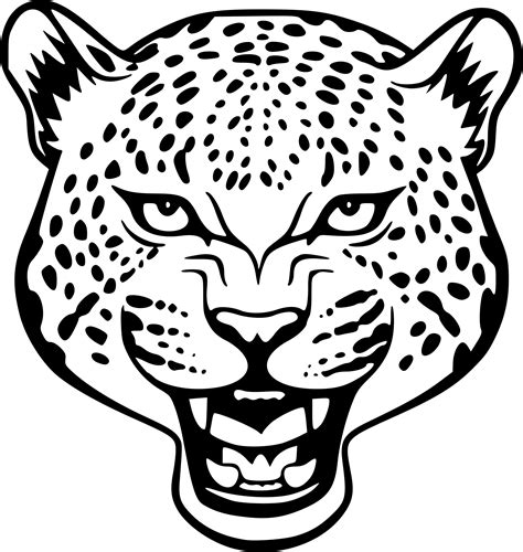 Coloriage Tete De Jaguar à Imprimer