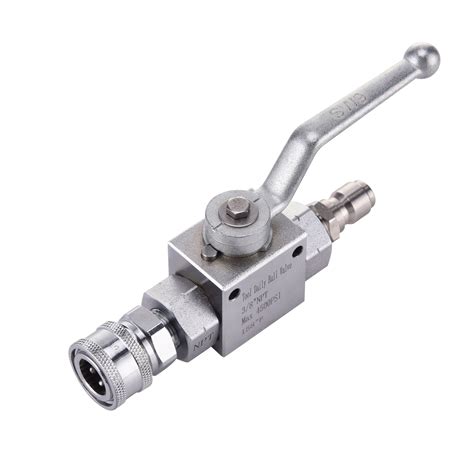 High Pressure Washer Inline Ball Valve Kit 38 Qc Stainless Steel