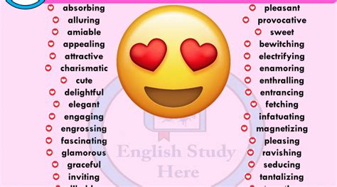 Synonym Words Related To Charming English Study Synonym Infatuation