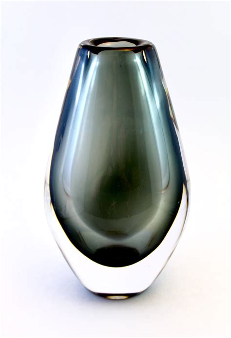 Mid Century Art Glass Vase Swedish Embla Nordic