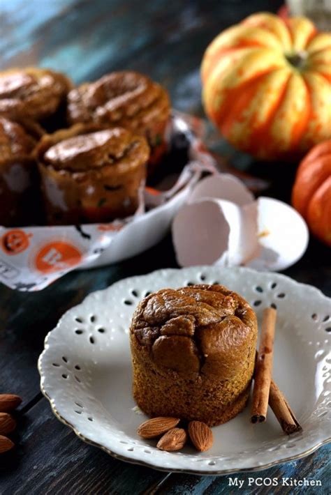 Flourless Keto Low Carb Pumpkin Muffins My Pcos Kitchen