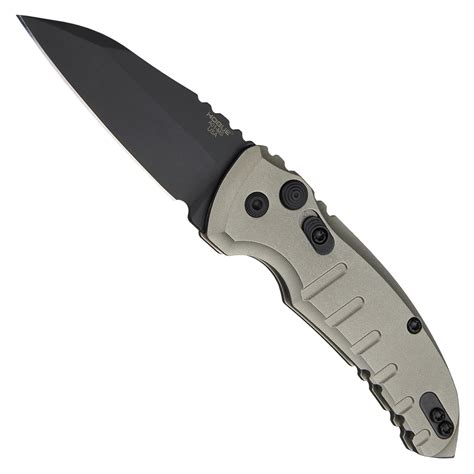 Hogue Knives Fde A01 Microswitch Wharncliffe Auto Knife Black Blade