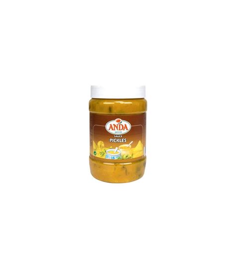 Anda Sauce Pickles 650ml Chockies Group épicerie Belge Belgicastore