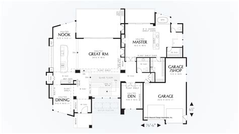 Contemporary Plan With A Glass Floor Plan 1410 The Norcutt Is A 4600