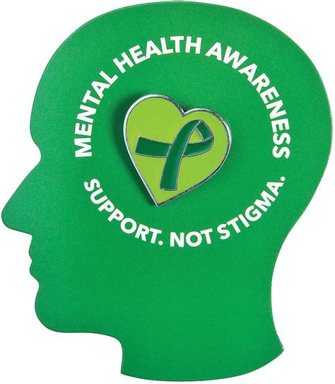 Mental Health Awareness Pins On Card Health And Personal Care