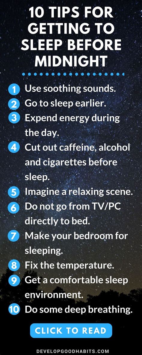 Sleep Before Midnight 10 Ways To Get To Sleep Early