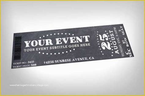 Free Sample Event Tickets Template Of 6 Ticket Templates For Word To