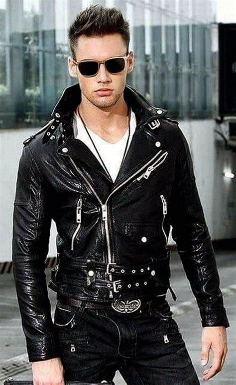 Pin By Stephen Farnell On ♣miei Feticci Mens Leather Clothing Cool