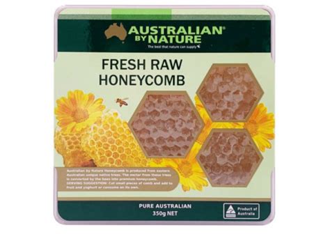 Australian By Nature Fresh Raw Honeycomb Pure Australian 350g Net