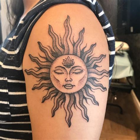 95 Best Sun Tattoo Designs Meanings Symbol Of The Universe 2019