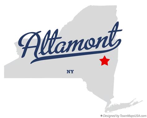 Map Of Altamont Ny New York